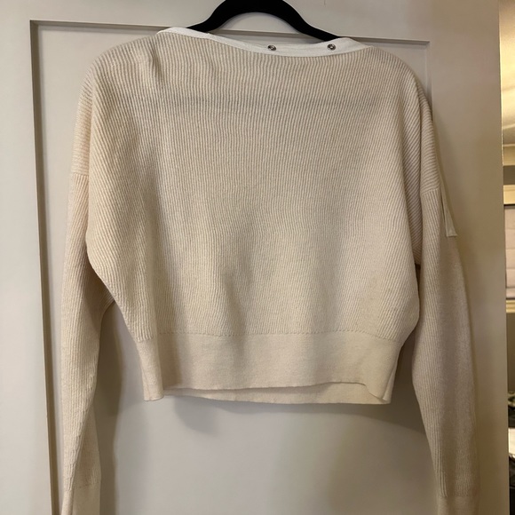 T by Alexander Wang Cropped Sweater - Picture 2 of 5